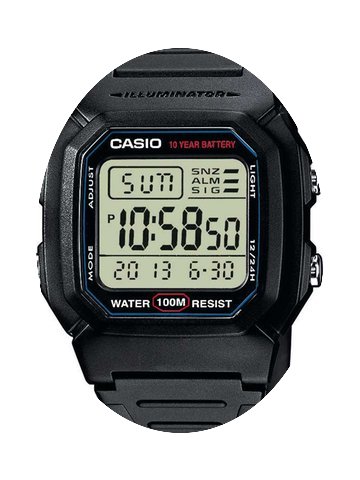 Casio W-800H-1AVES Collection Herren 37m...