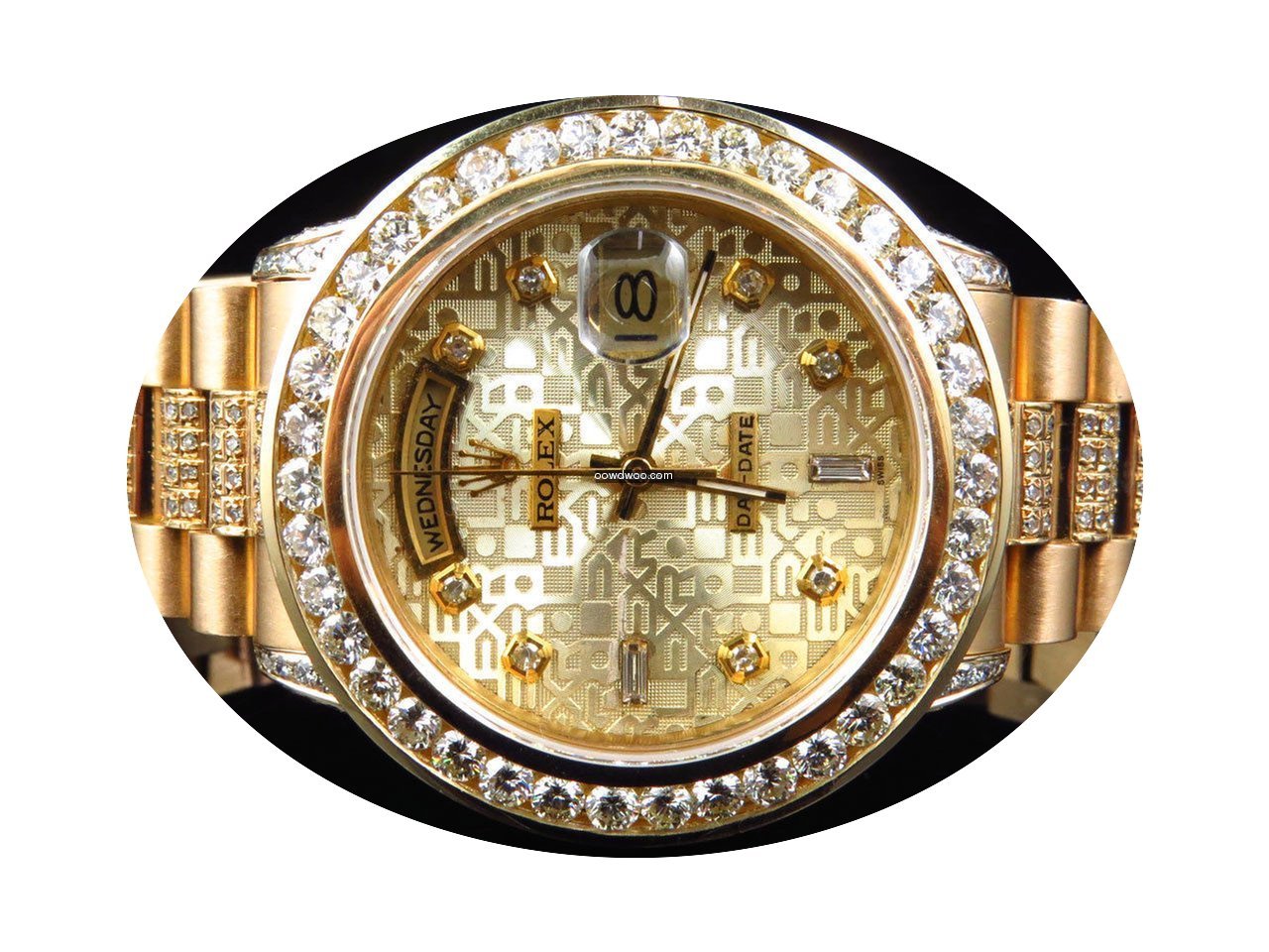 Rolex 18k Yellow Gold Mens Rolex Preside...