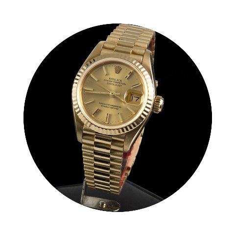 Rolex DATEJUST LADY PRESIDENT YELLOW GOL...
