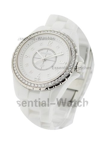 Chanel J12 H3110 White 33mm with Diamond...