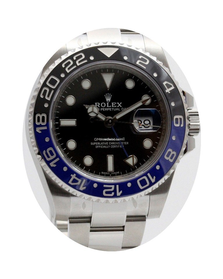 Rolex GMT Master II Batman with Stickers...