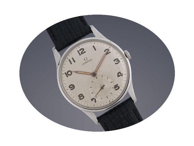 Omega Oversized watch steel manual...