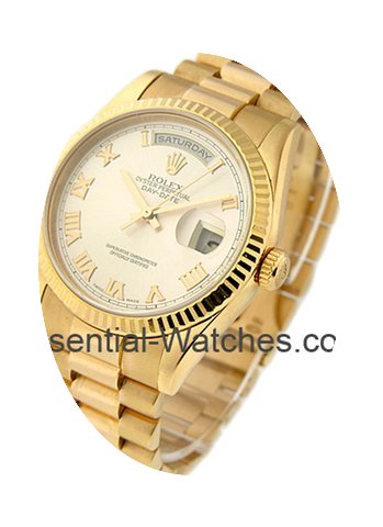Rolex Used Mens Rose Gold Day Date Presi...