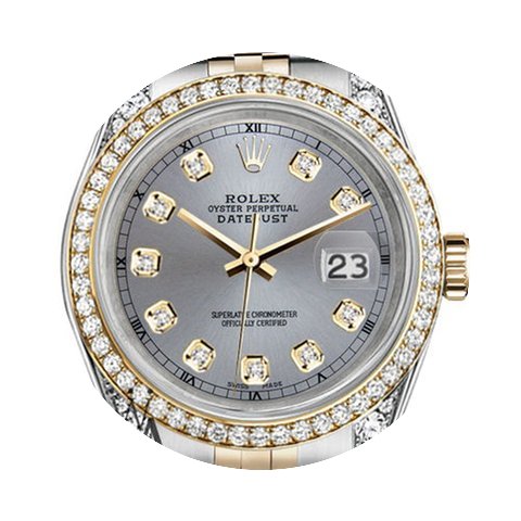 Rolex Stainless Steel - Gold 36 Mm Datej...