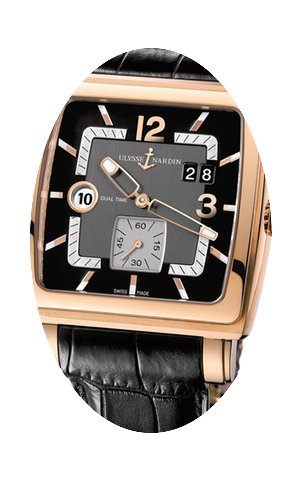 Ulysse Nardin Quadrato Dual Time Mens Wa...