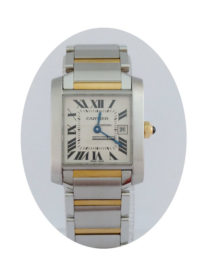 Cartier Tank Francaise Steel & Gold Mid ...