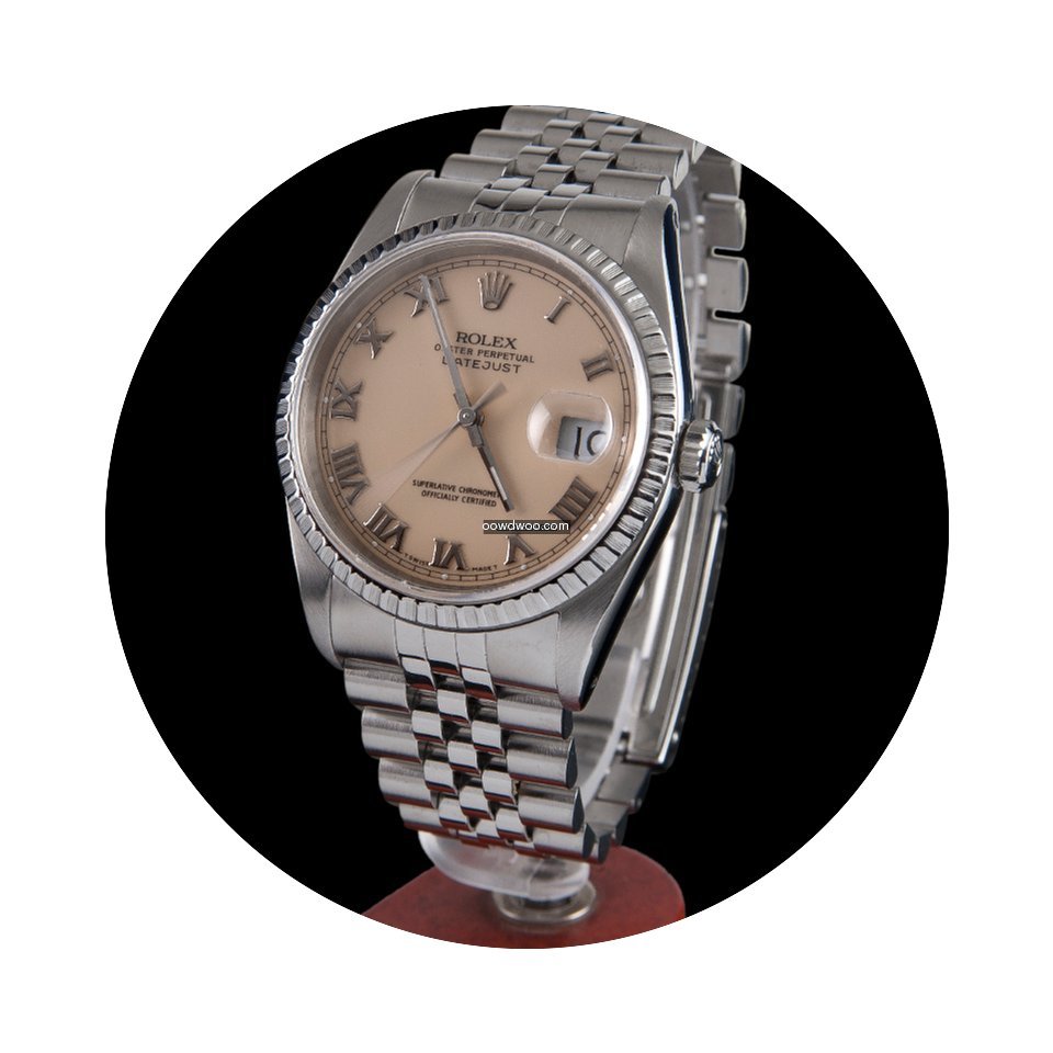 Rolex datejust jubile steel men size...