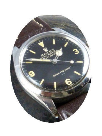 Rolex Explorer Super-Precision Black Dia...