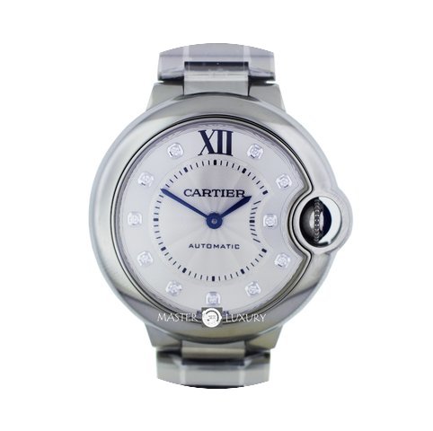 Cartier WE902074 Ballon Blue 33 mm steel...