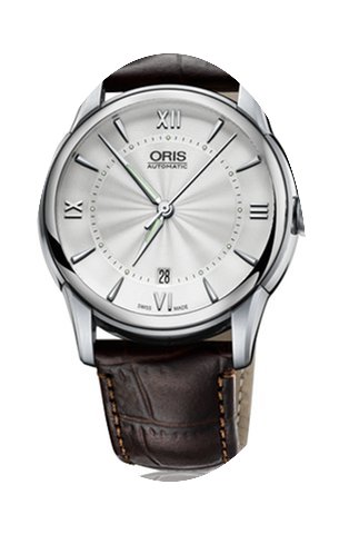 Oris Artelier Date Roman Brown Leather B...