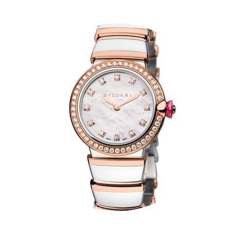 Bulgari Lvcea Ladies 18 Carat Rose Gold ...