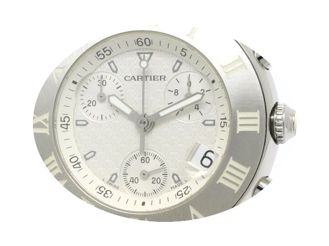 Cartier Must 21 Chronoscaph Steel Rubber...