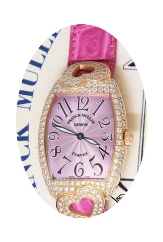 Franck Muller Curvex 18k Rose Gold Heart...