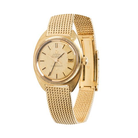 Omega Vintage 1960s Constellation 18K Ye...