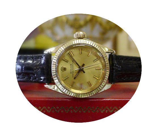 Rolex Ref. 6719 14k Yellow Gold Dress Go...