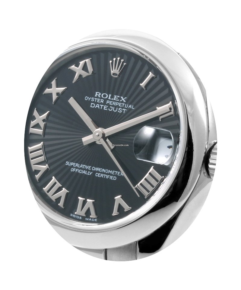 Rolex 31mm SS Midsize Black Sunbeam Roma...