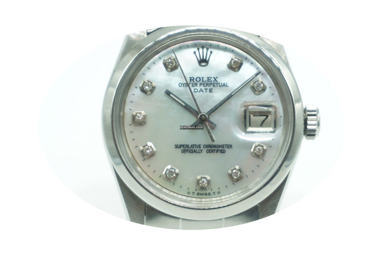 Rolex Oyster Perpetual Date Mother Of Pe...