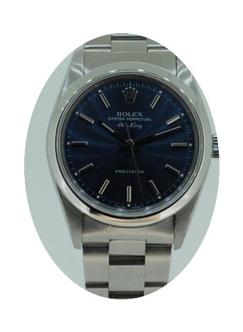 Rolex 14000 Air King Blue...