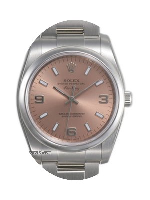 Rolex Air-King Mens New Watch With Pink ...