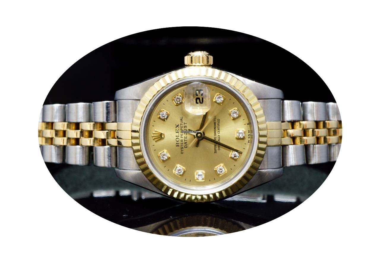 Rolex 1995 26mm Steel & Gold Lady-Dateju...