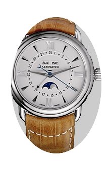 Aerowatch MOON-PHASES 1942 - 100 % NEW...
