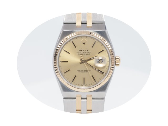 Rolex Stainless Steel & 18k Oysterqu...
