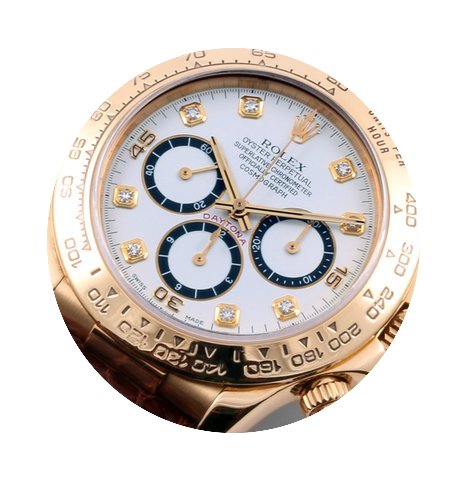 Rolex 18K Yellow Gold Daytona Factory Wh...