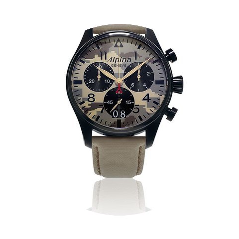 Alpina Pilot Chronograph Camouflage AL-3...
