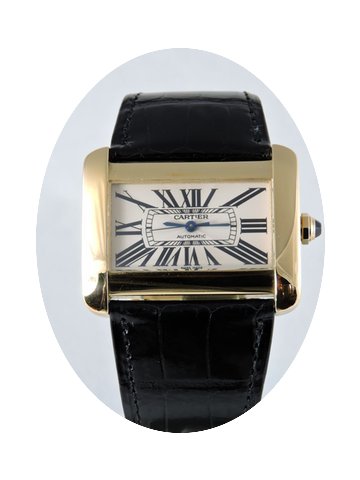 Cartier 18k Tank Divan XL Automatic...
