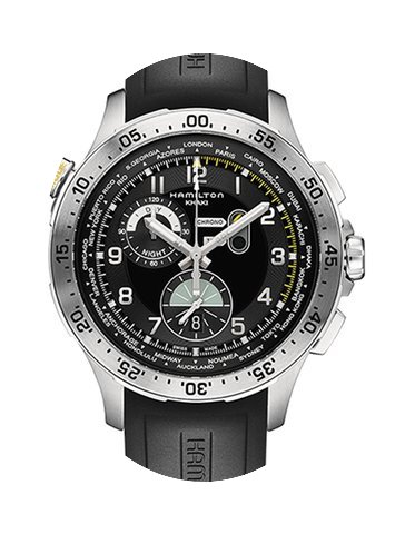 Hamilton Khaki Aviation Worldtimer Chron...
