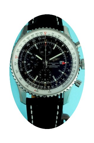 Breitling Navitimer World schwarz Index ...