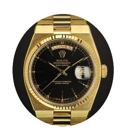 Rolex Oysterquartz 19018 Yellow gold ful...