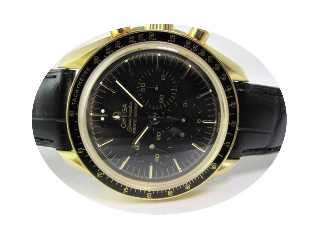 Omega 18k Yellow Speedmaster Gold Moon W...