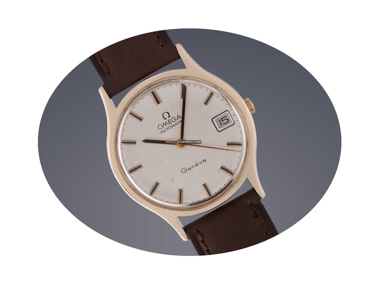 Omega Geneve 9ct gold automatic watch...