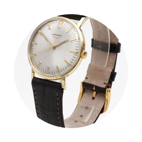 Longines 750/18kt Gelbgold Herrenuhr von...