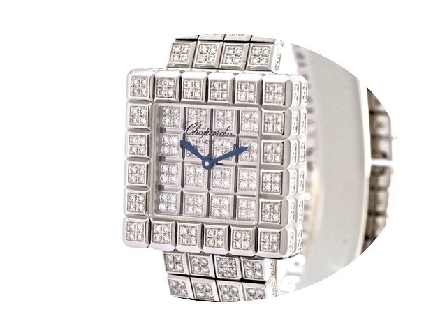 Chopard Ice-Cube Ref-106815-1001 18k Whi...