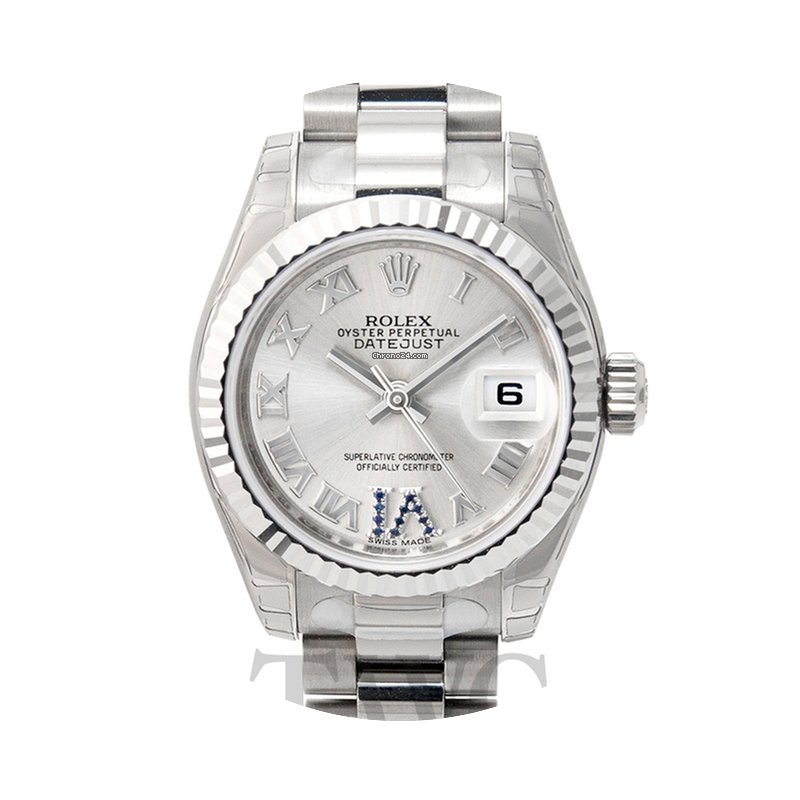 Rolex Lady Oyster Perpetual Silver/18k w...