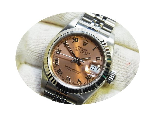 Rolex 69174 Oyster Datejust Pink Roman A...
