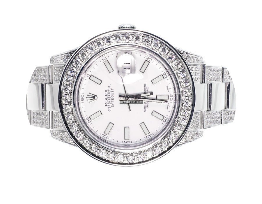 Rolex Custom Mens New 41 MM White Rolex ...