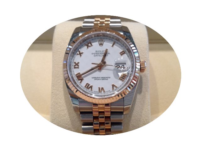 Rolex Datejust Steel and 18ct Rose Gold...