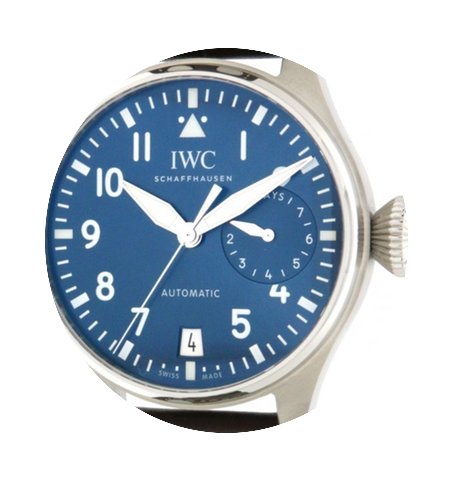 IWC Big Pilot Iw500916 Steel, Leather, 4...
