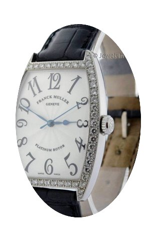 Franck Muller Mens Curvex 18k White Gold...