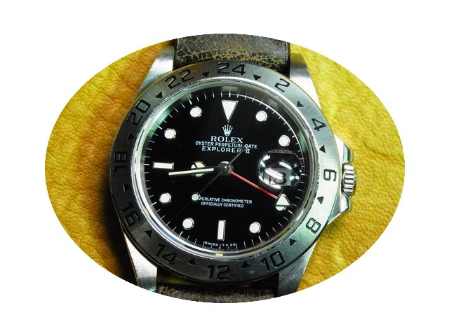 Rolex 16570 Explorer II Black Dial Autom...