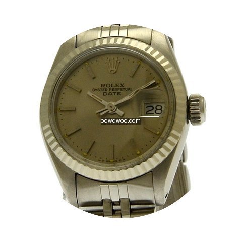Rolex Lady Date Weissgold Lünette Ref.6...