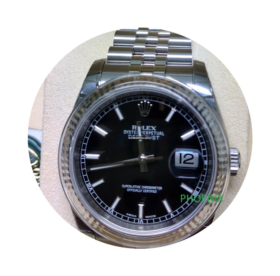 Rolex Datejust 116234 Black Index...