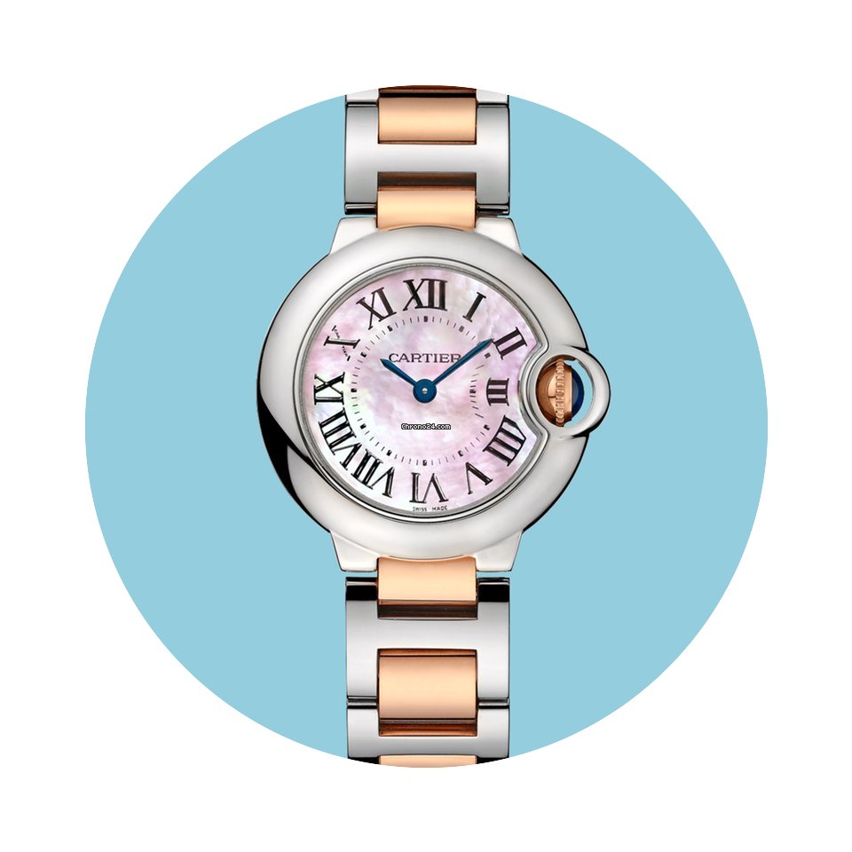 Cartier Ballon Bleu 28 mm Stahl Rotgold ...