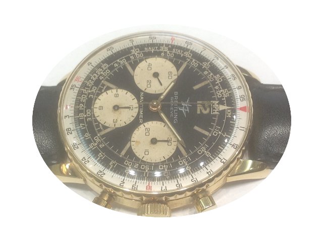 Breitling Navitimer vintage yellow Gold ...