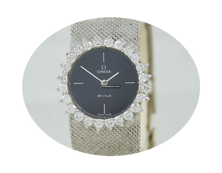 Omega De Ville Lady White Gold & Diamond...