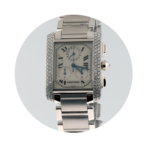 Cartier Tank Fransaise Chronoflex White ...