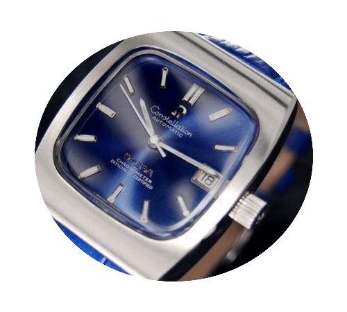Omega Constellation Automatic Date Blue ...